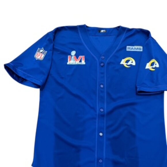 Pro Eagle Los Angeles Ram NFL Football Team Jersey Men’s Sz 3XL Button Up - Picture 2 of 13